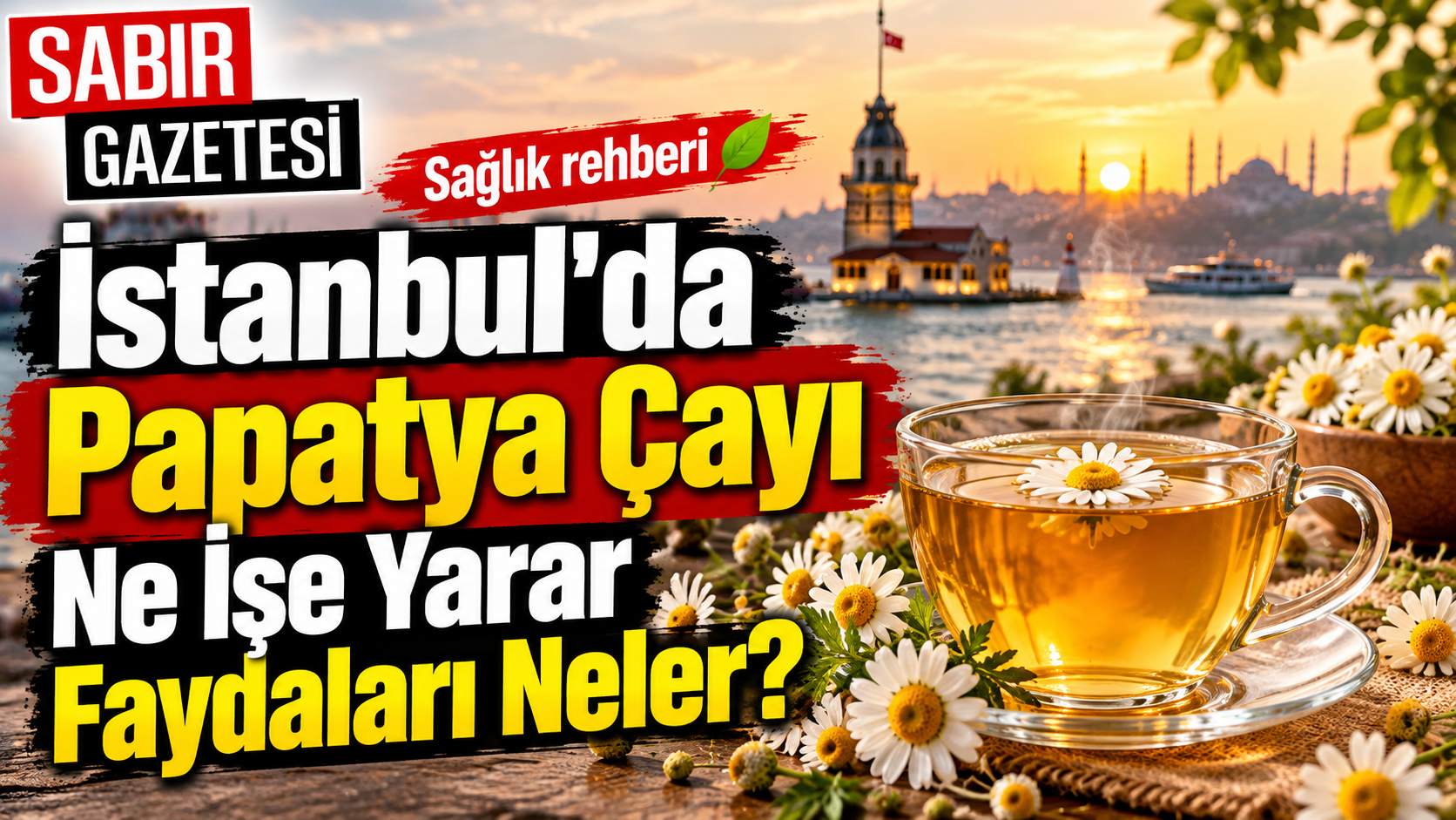 İstanbul'da Papatya Çayı Ne İşe Yarar Faydaları Neler