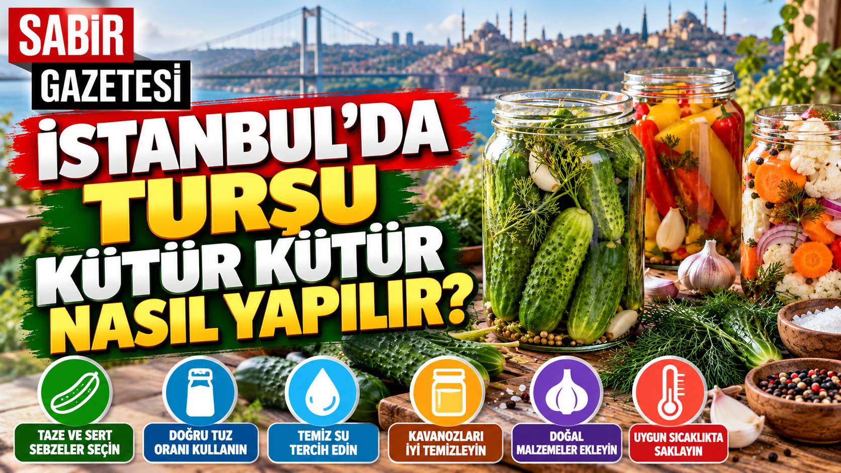 İstanbul'da Turşu Kütür Kütür Nasıl Yapılır?