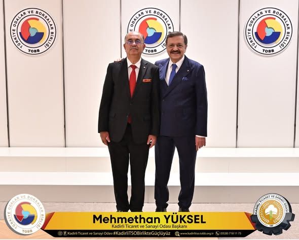 Kadirli TSO Başkanı Mehmethan Yüksel, Rifat Hisarcıklıoğlu İle Buluştu