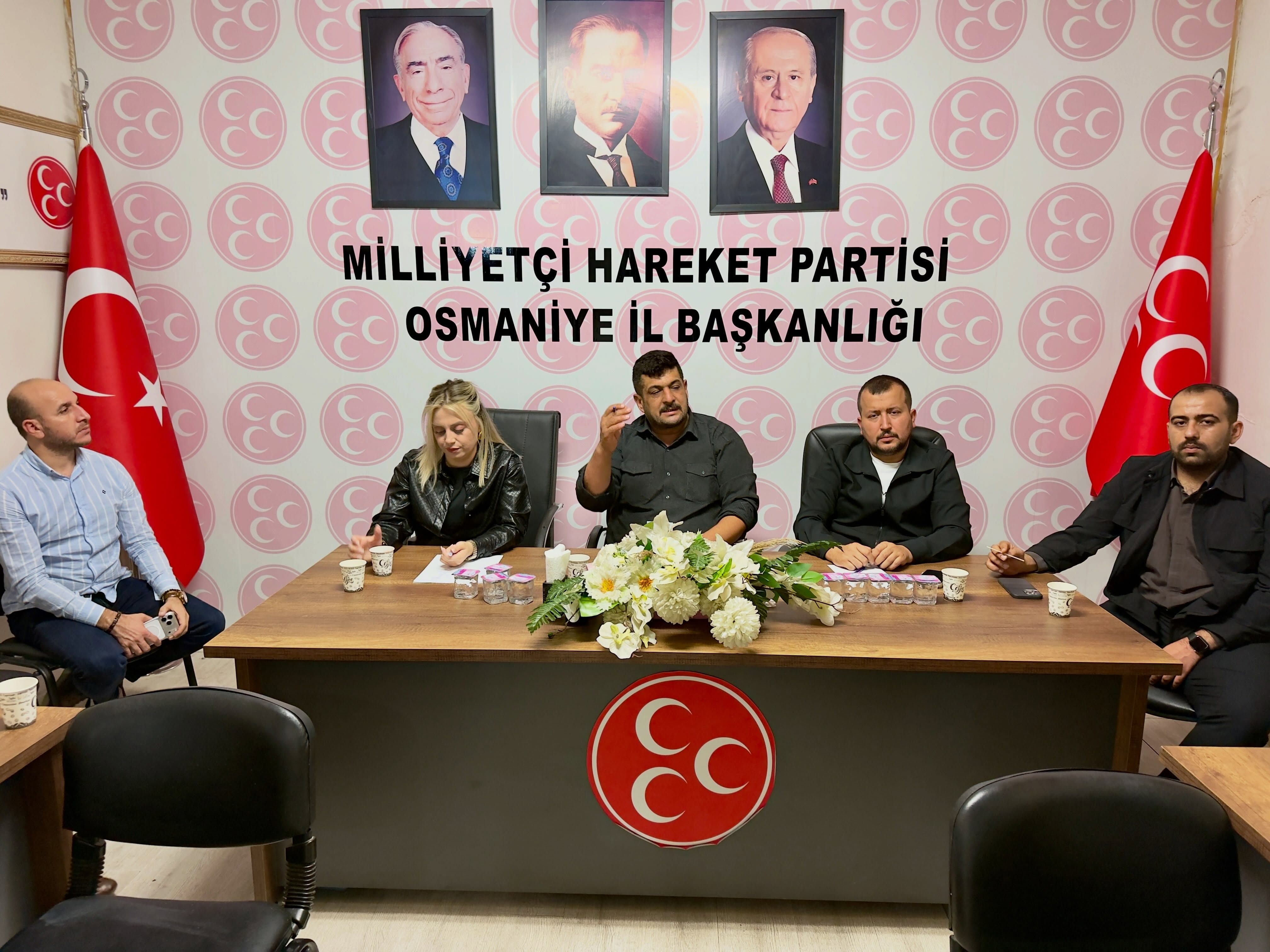 Mhp Osmaniye’de Mahalle Başkanlarıyla İstişare