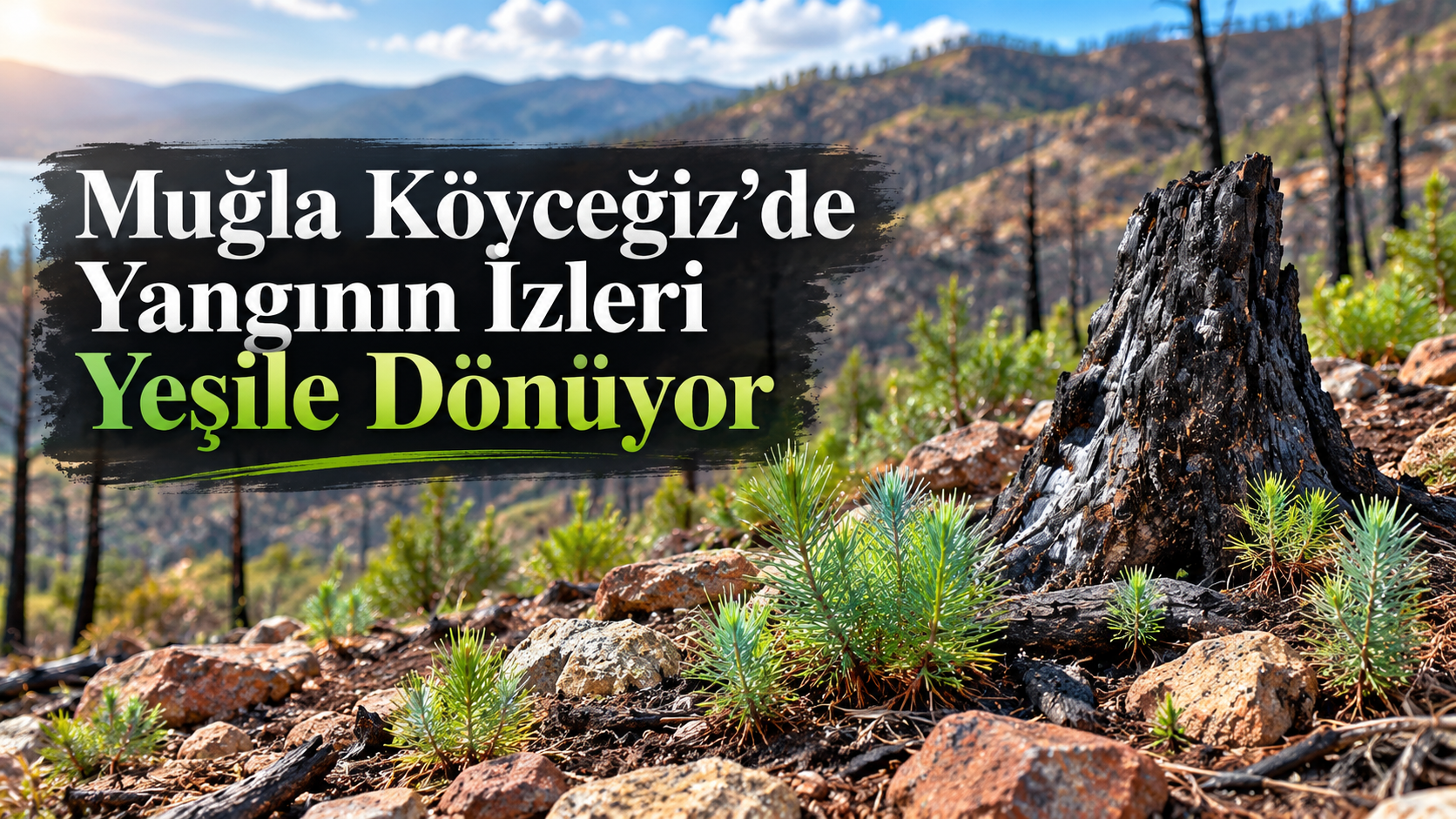 Muğla Köyceğiz’de Yangının İzleri Yeşile Dönüyor