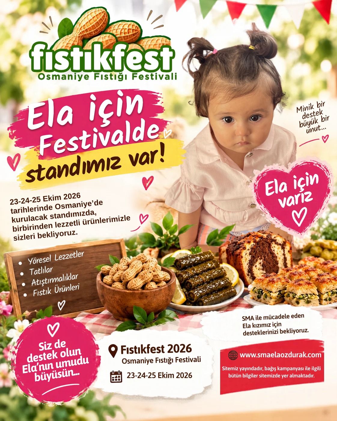 Osmaniye Fıstıkfest’te Minik Ela İçin Umut Standı (1)