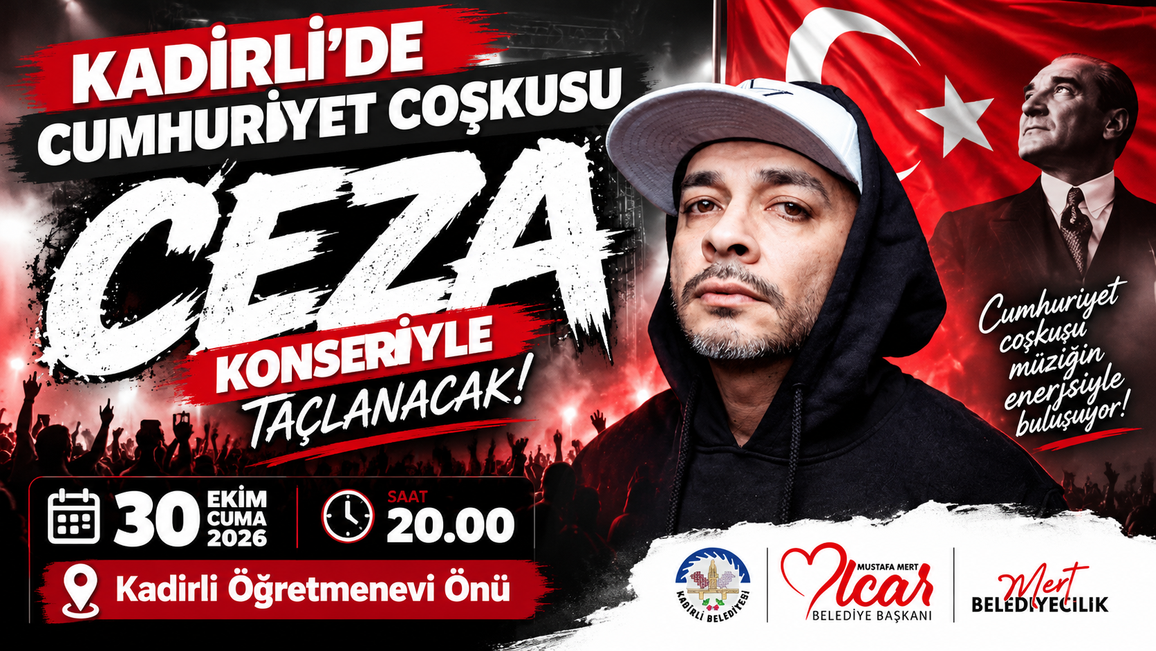 Osmaniye Kadirli'de Cumhuriyet Coşkusu CEZA ile Yaşanacak