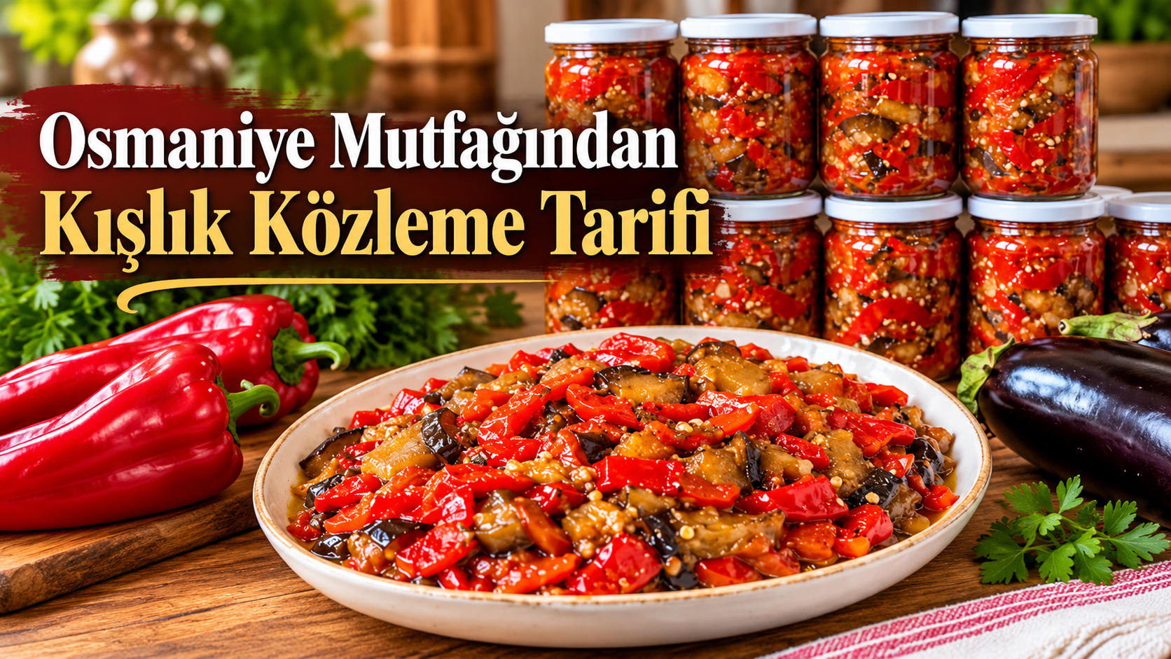 Osmaniye Mutfağından Kışlık Közleme Tarifi