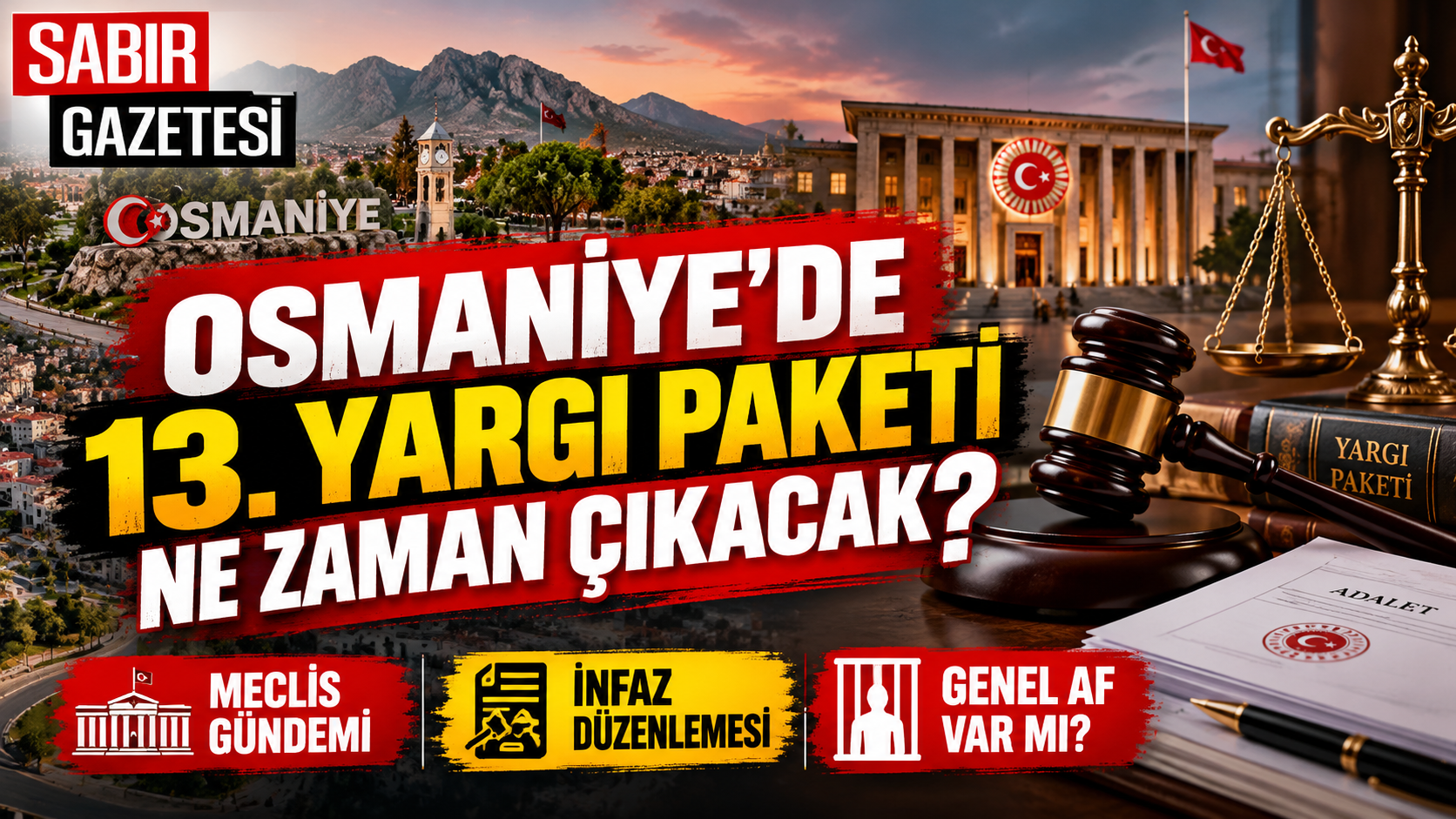 Osmaniye'de 13. Yargı Paketi Ne Zaman Çıkacak?
