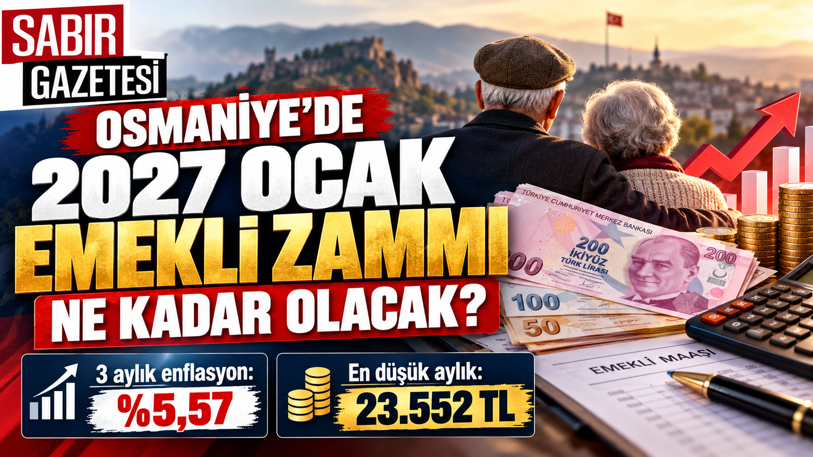 Osmaniye'de 2027 Emekli Zammı Ne Kadar Olacak?