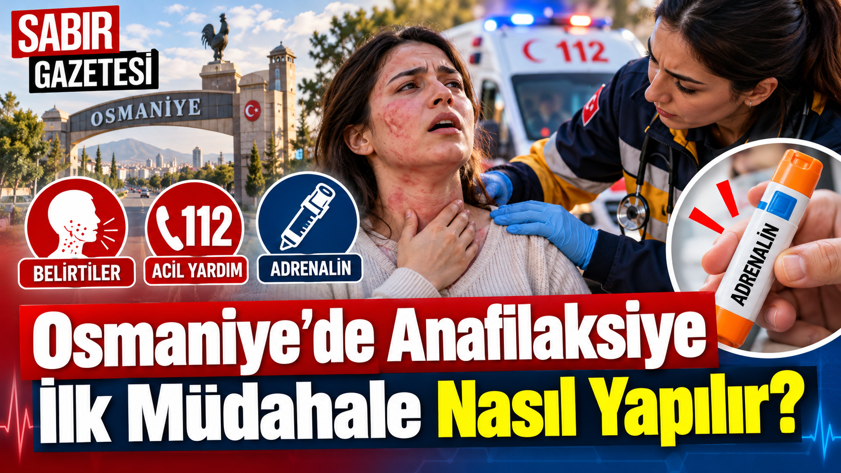 Osmaniye’de Anafilaksiye İlk Müdahale Nasıl Yapılır?