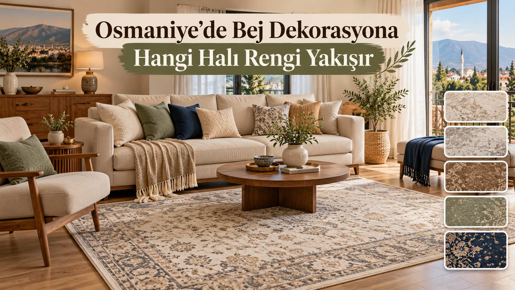 Osmaniye’de Bej Dekorasyona Hangi Halı Rengi Yakışır?