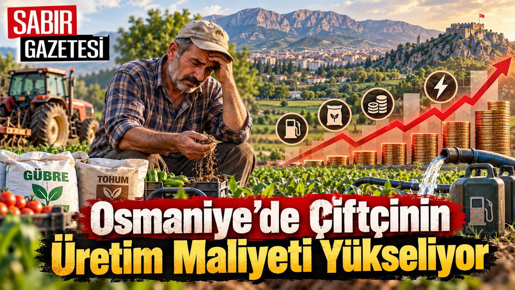 Osmaniye’de Çiftçinin Üretim Maliyeti Yükseliyor