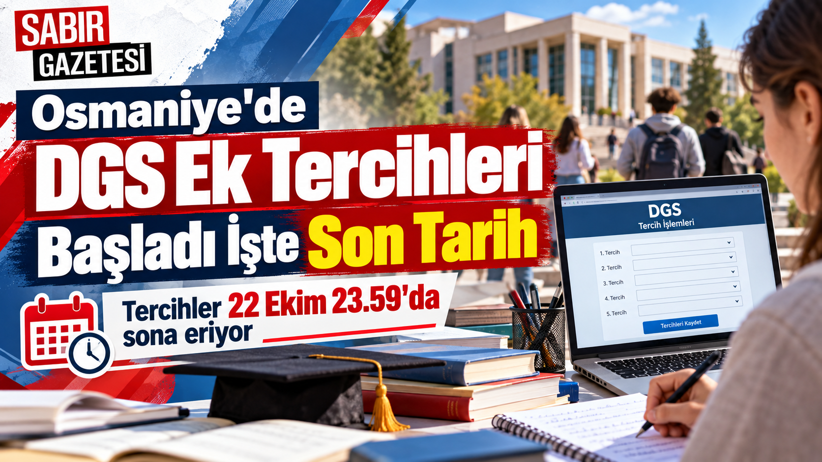 Osmaniye'de DGS Ek Tercihleri Başladı İşte Son Tarih