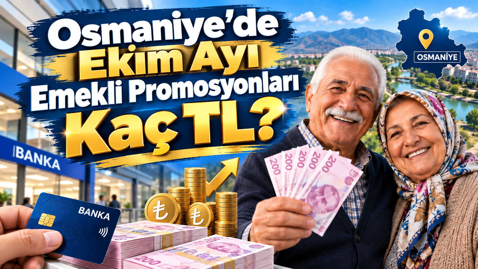 Osmaniye'de Ekim Ayı Emekli Promosyonları Kaç TL?