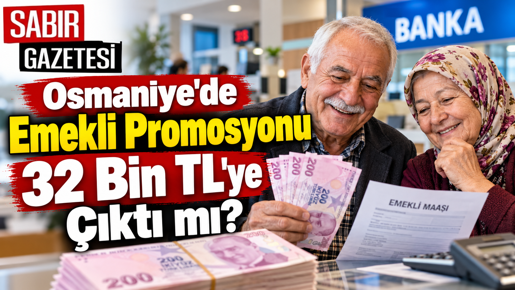 Osmaniye'de Emekli Promosyonu 32 Bin TL'ye Çıktı mı?