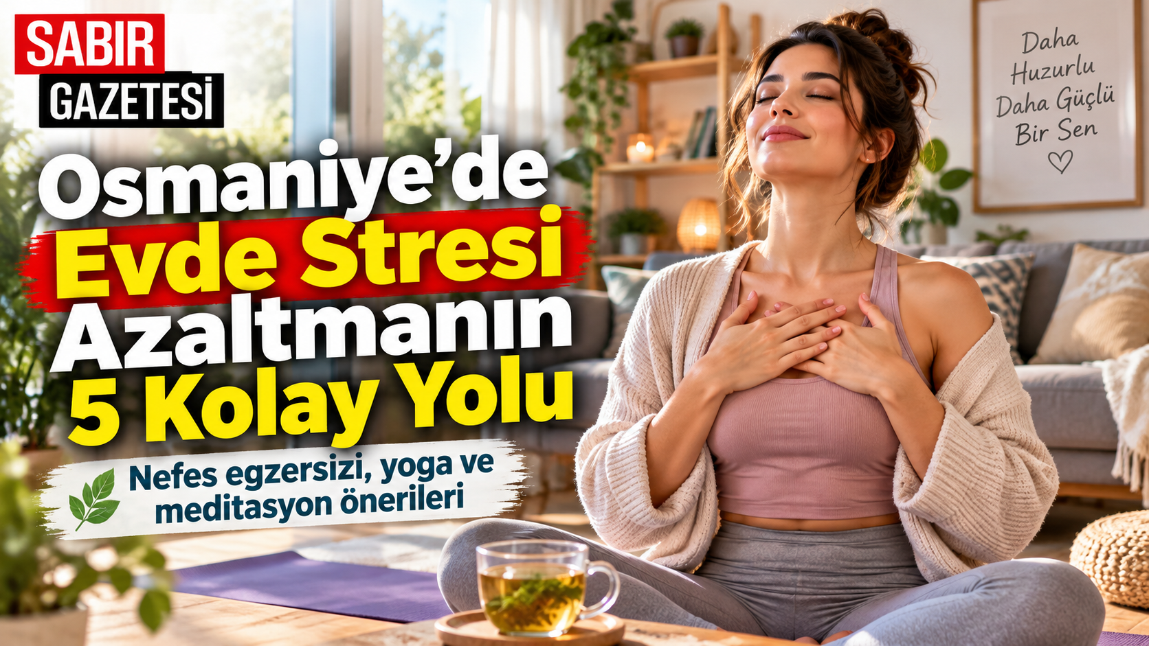 Osmaniye’de Evde Stresi Azaltmanın 5 Kolay Yolu