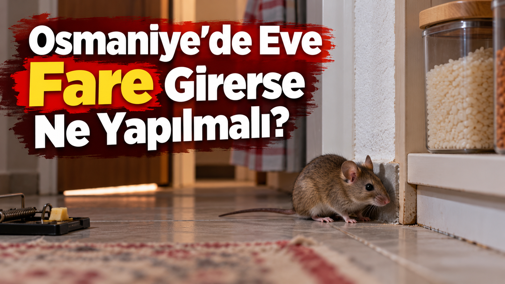Osmaniye’de Eve Fare Girerse Ne Yapılmalı?