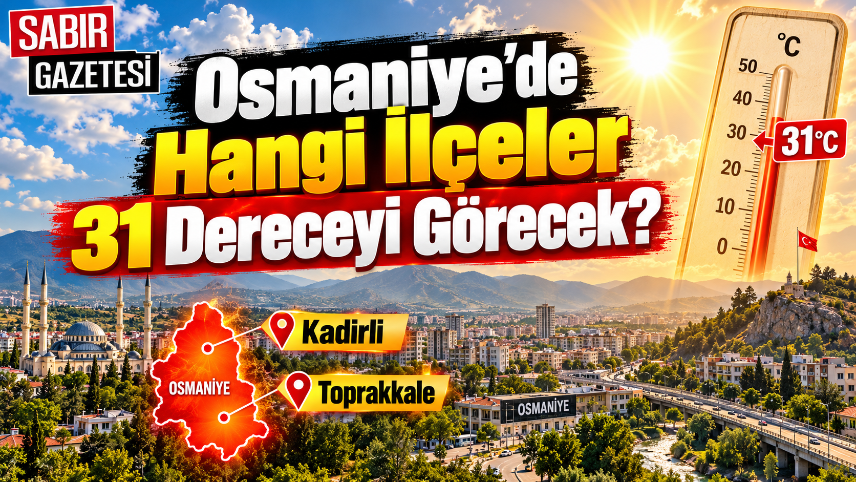 Osmaniye'de Sıcaklıklar 31 Dereceye Çıkacak mı?