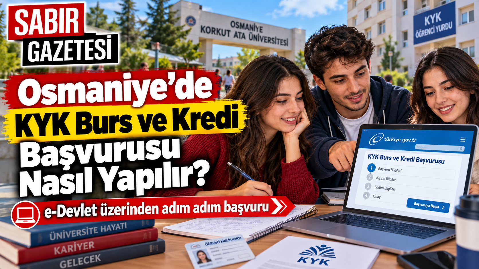 Osmaniye’de KYK Burs ve Kredi Başvurusu Nasıl Yapılır?