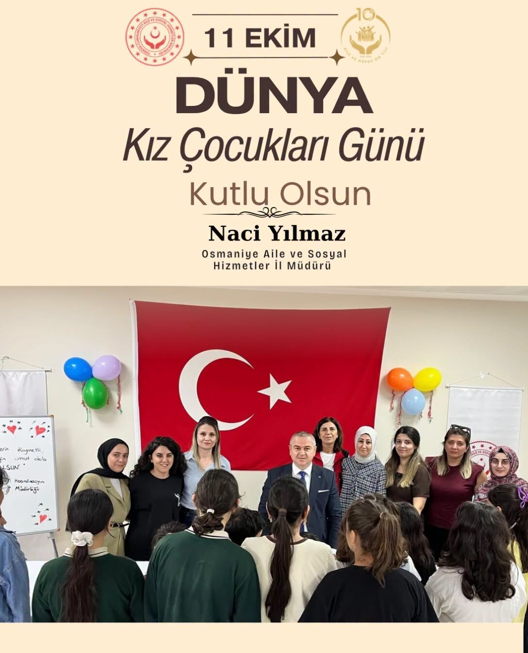 Osmaniye’de Naci Yılmaz’dan Kız Çocuklarına Mesaj