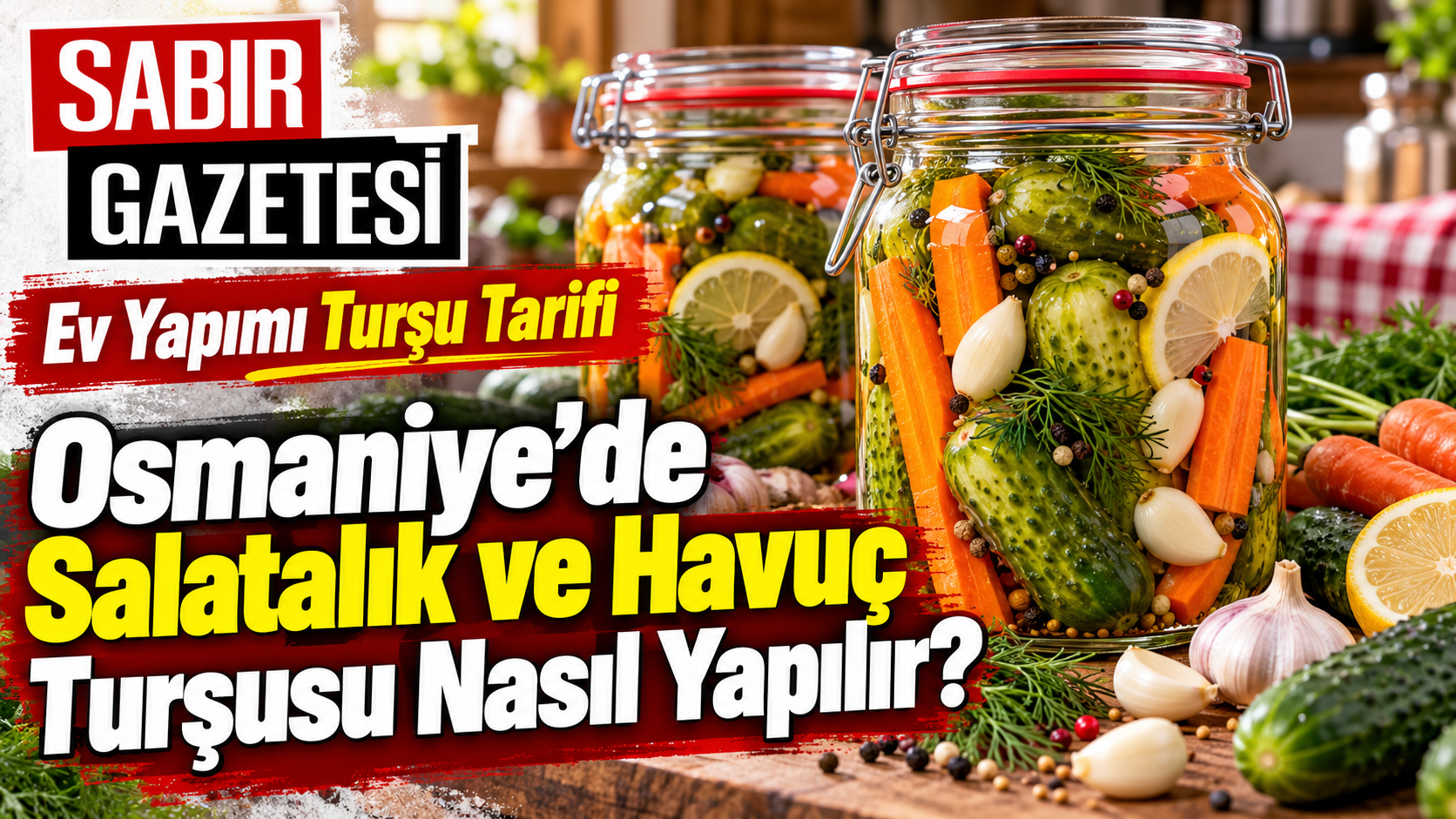 Osmaniye’de Salatalık ve Havuç Turşusu Nasıl Yapılır?
