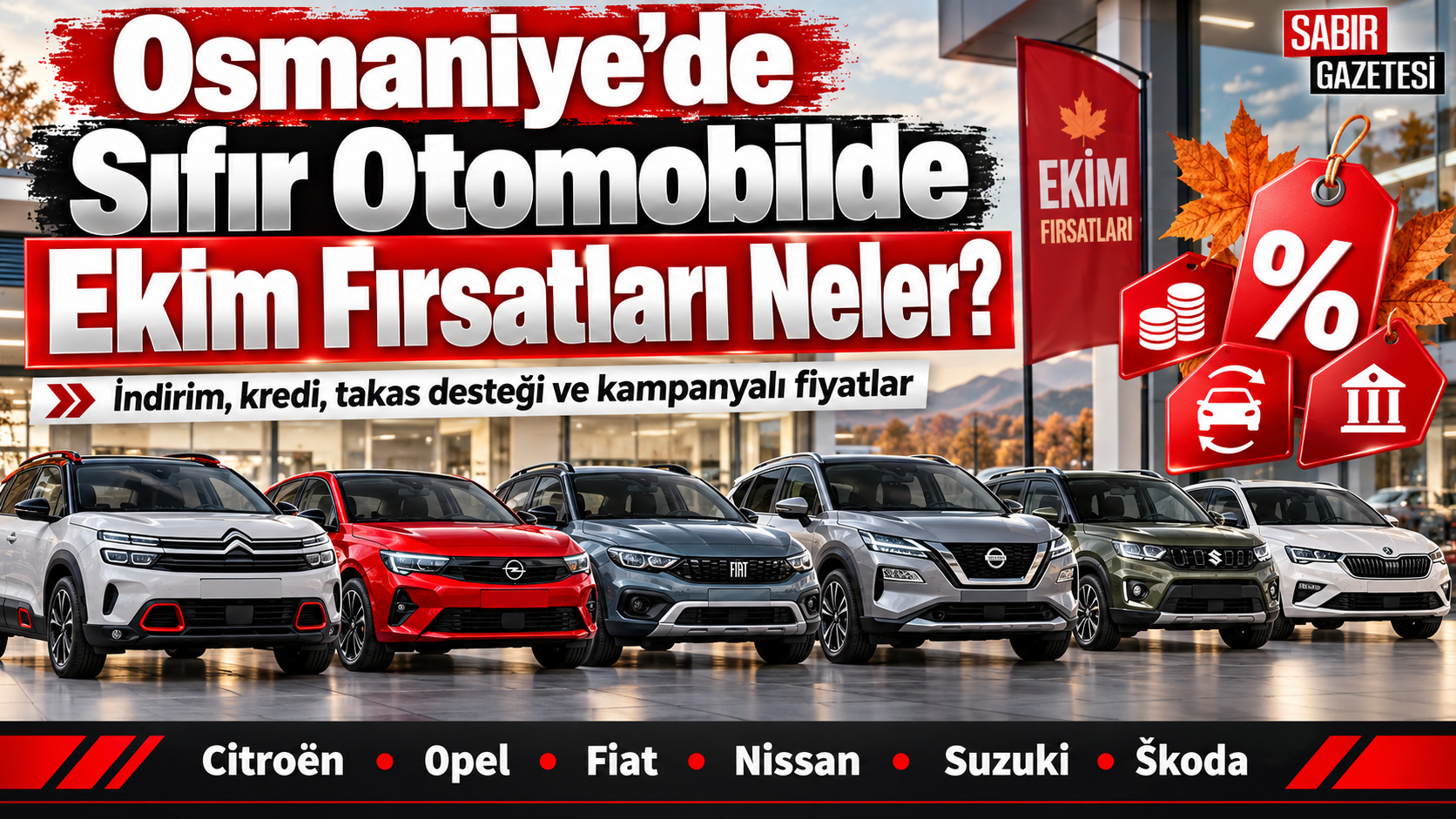 Osmaniye'de Sıfır Otomobilde Ekim Fırsatları Neler?