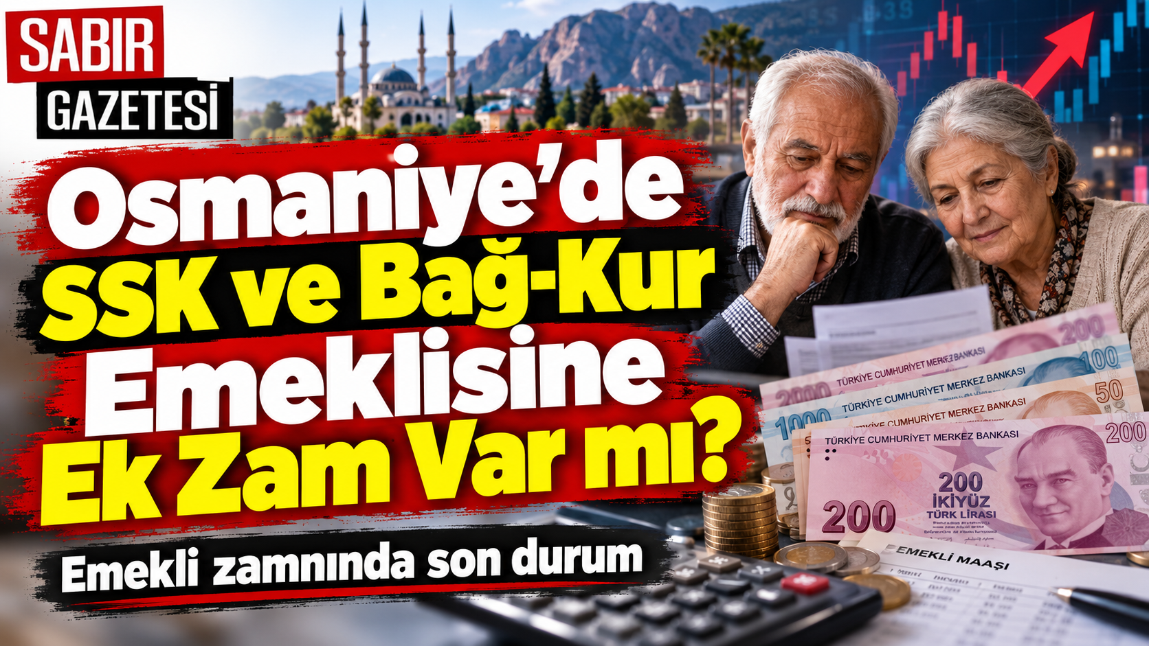 Osmaniye’de SSK ve Bağ-Kur Emeklisine Ek Zam Var mı?