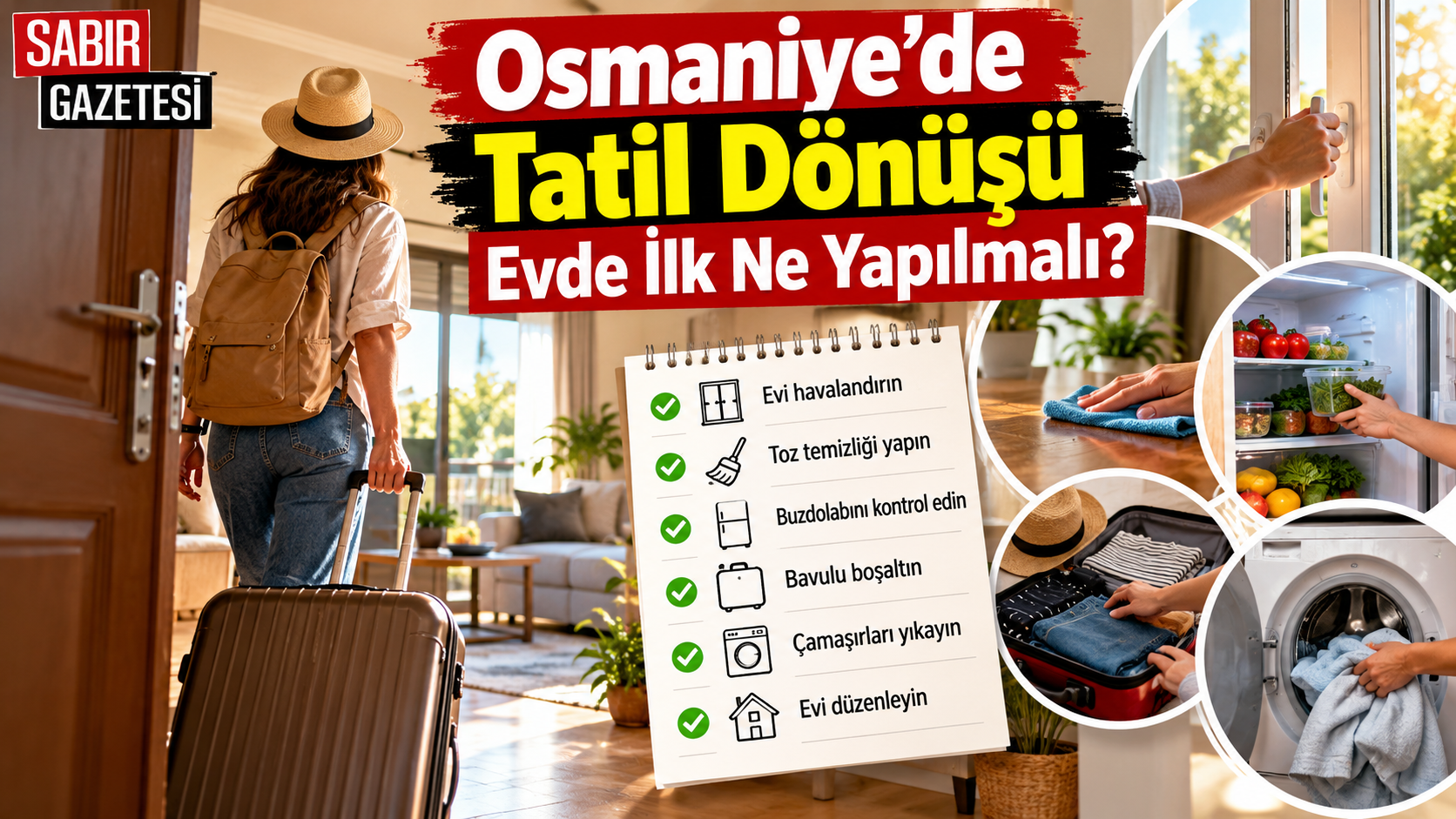 Osmaniye'de Tatil Dönüşü Evde İlk Ne Yapılmalı?