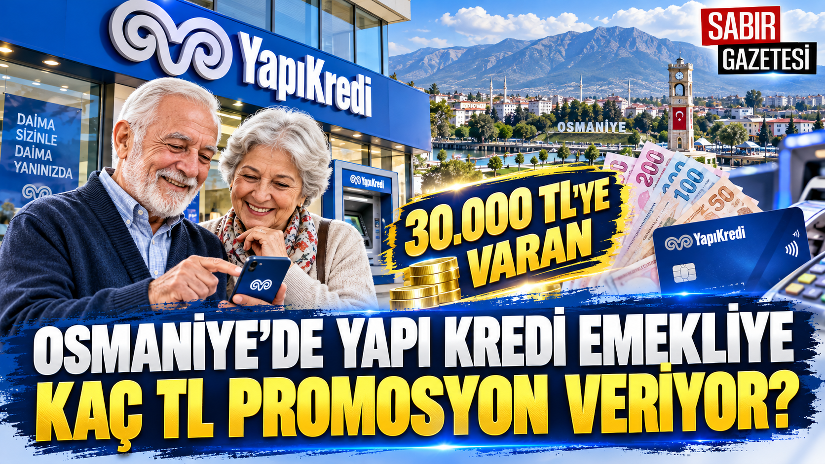 Osmaniye’de Yapı Kredi Emekliye Kaç TL Promosyon Veriyor?
