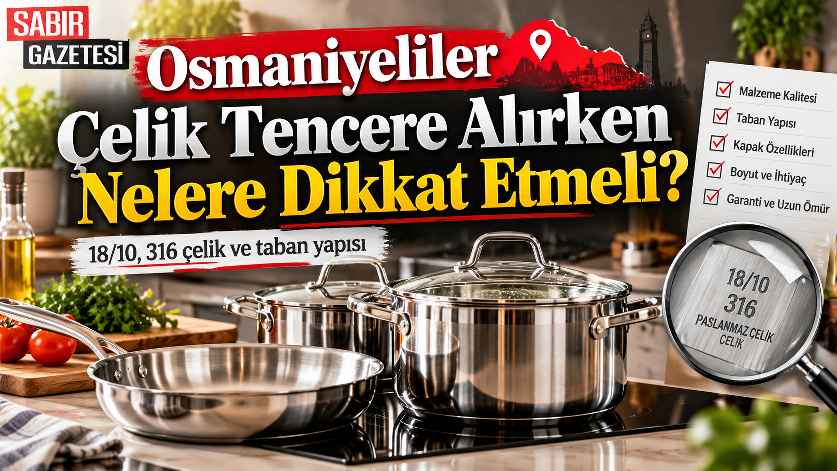 Osmaniyeliler Çelik Tencere Alırken Nelere Dikkat Etmeli?
