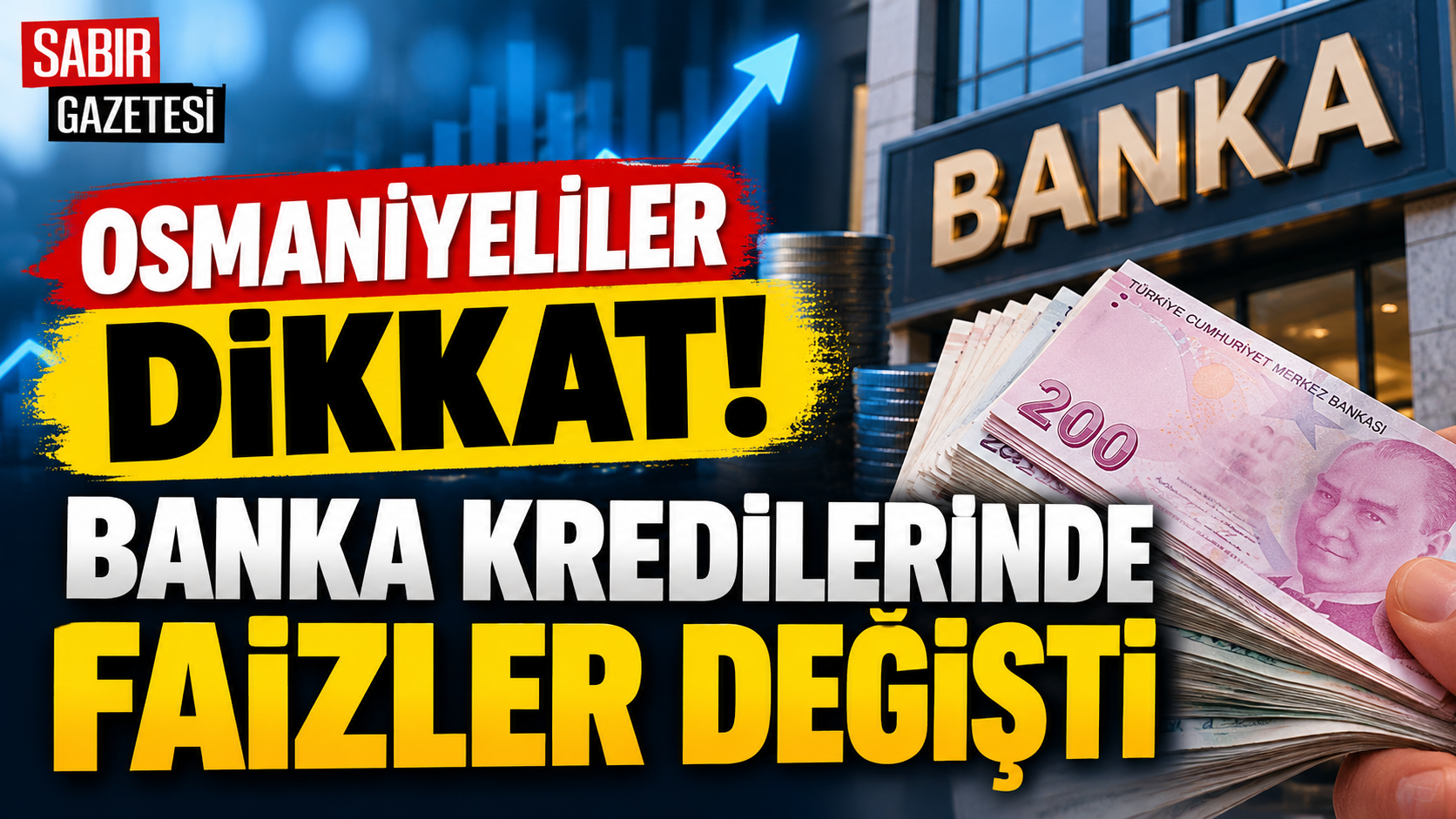 Osmaniyeliler Dikkat Banka Kredilerinde Faizler Değişti
