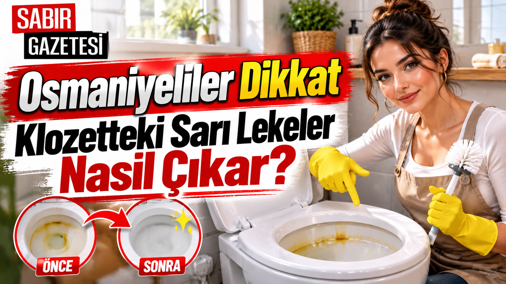 Osmaniyeliler Dikkat Klozetteki Sarı Lekeler Nasıl Çıkar?
