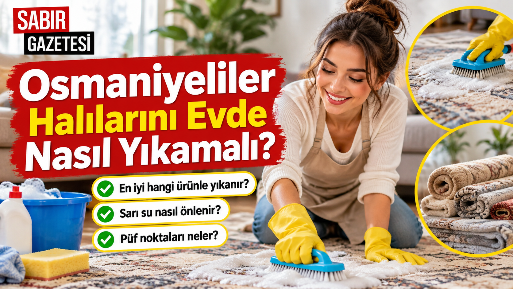 Osmaniyeliler Halılarını Evde Nasıl Yıkamalı?