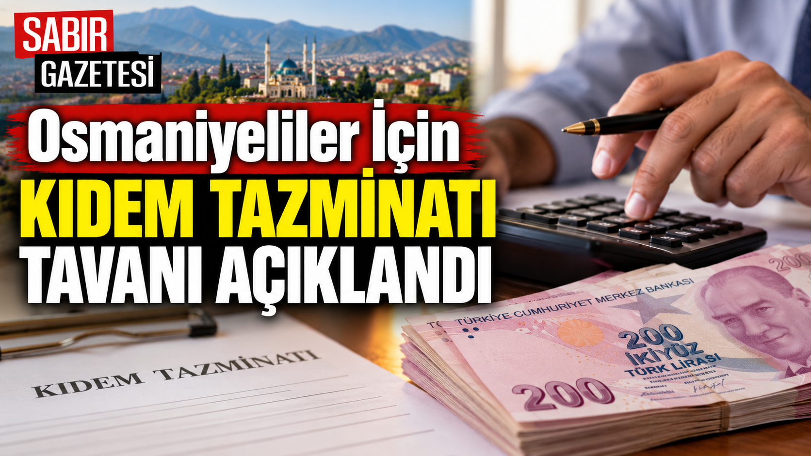 Osmaniyeliler İçin Kıdem Tazminatı Tavanı Açıklandı