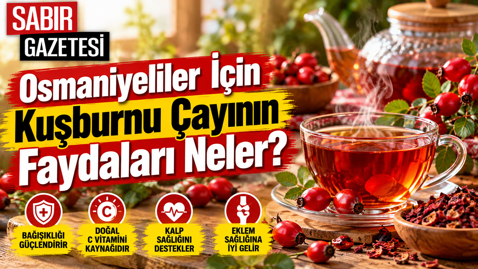 Osmaniyeliler İçin Kuşburnu Çayının Faydaları Neler?