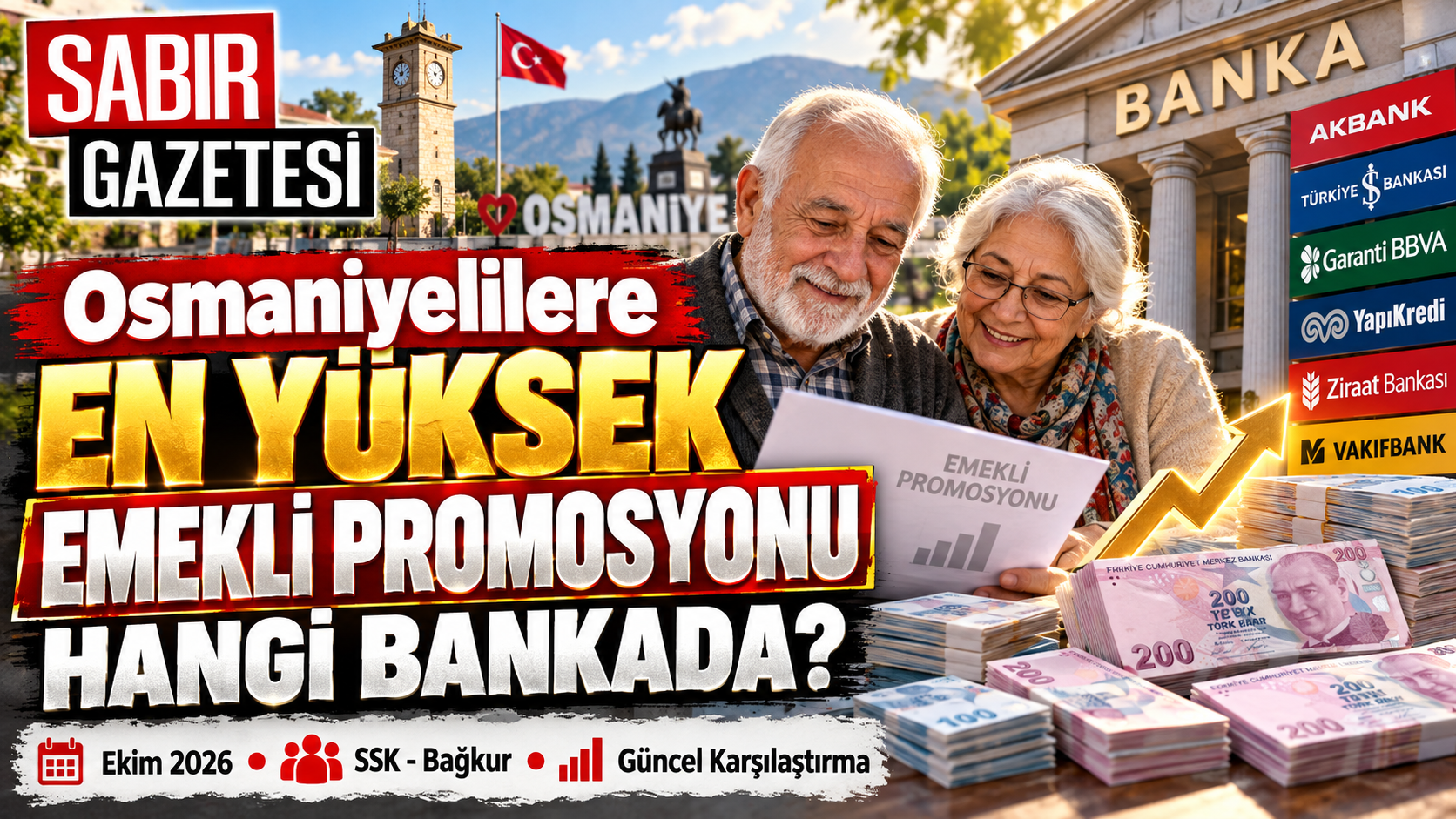 Osmaniyelilere En Yüksek Emekli Promosyonu Hangi Bankada?