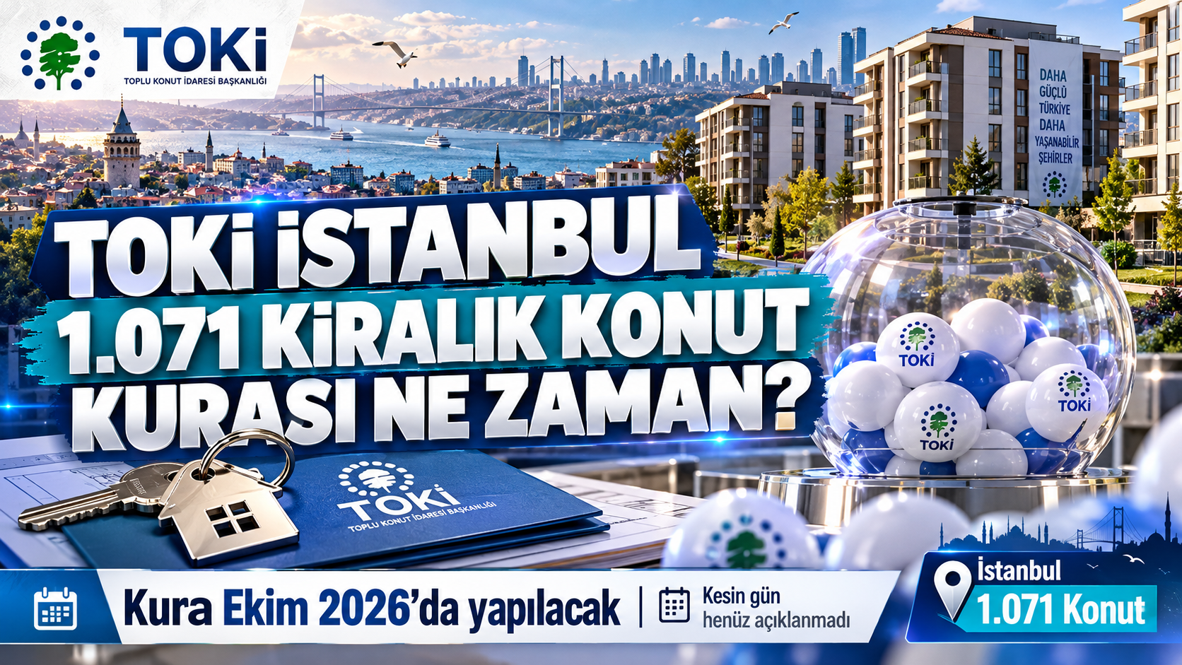 TOKİ İstanbul 1.071 Kiralık Konut Kurası Ne Zaman?